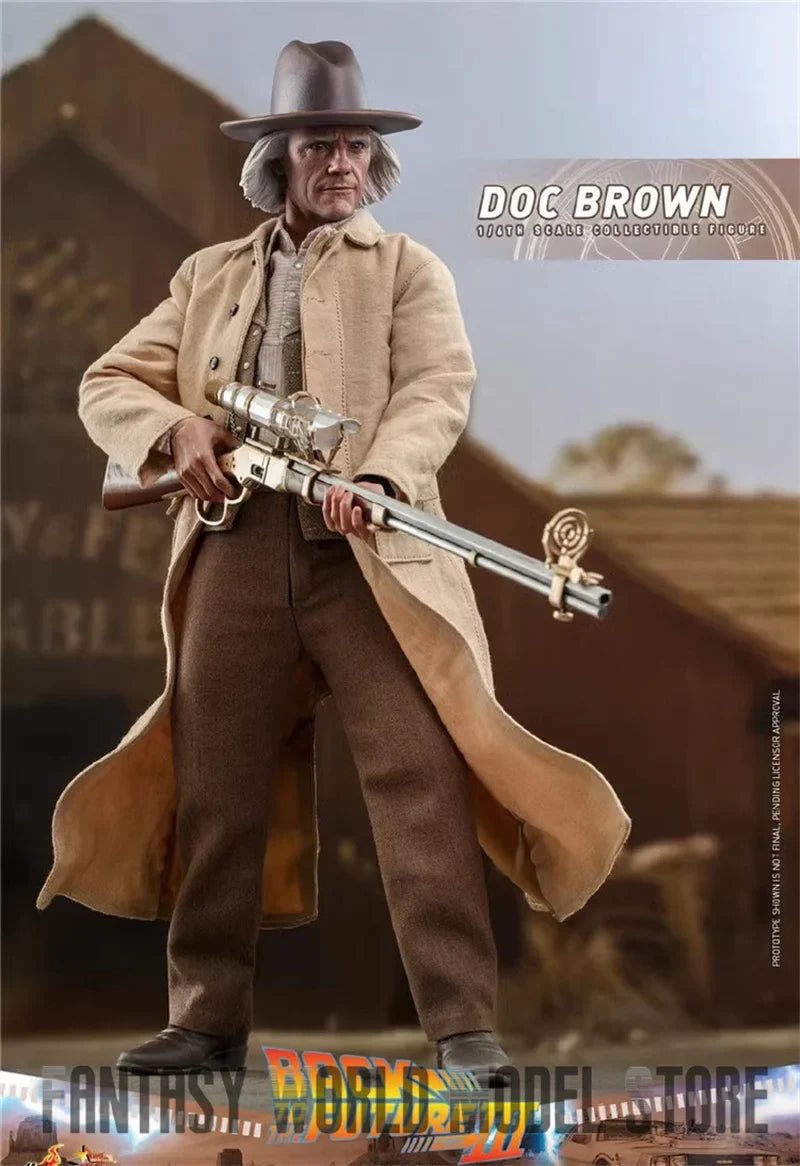 In Stock Hot Toys MMS617 1/6 Scale Back to the Future Dr. Emmett Brown Full Set Collectible 12'' Action Figure Model Doll Gifts
