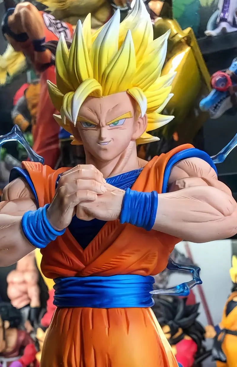 30cm Dragon Ball Anime Figure Super Saiyan Goku Model Dolls Trend Action Figures Collectible Toy Desktop Accessorie Gifts