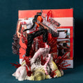 29cm Chainsaw Man Denji Pochita Battle Scene Anime Figure Model Statue Boys Collection Desktop Decoration Ornament Toys Gifts