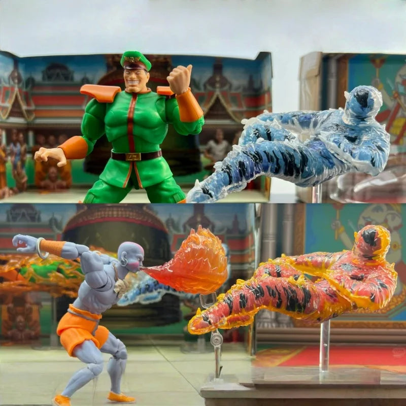 In Stock Jada Toys Street Fighter 2 1/12 Scale Sdcc Exclusive  Action Figure Dhalsim Vega Ken Fei Long Movable Joint Toys Gift