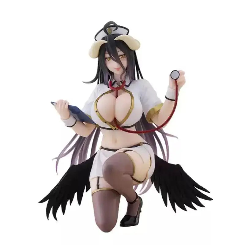 [Original Genuine] In Stock Taito The Animation Overlord Desktop Cute Albedo Nurse PVC Figure Model Collector Figurine Toys Gift