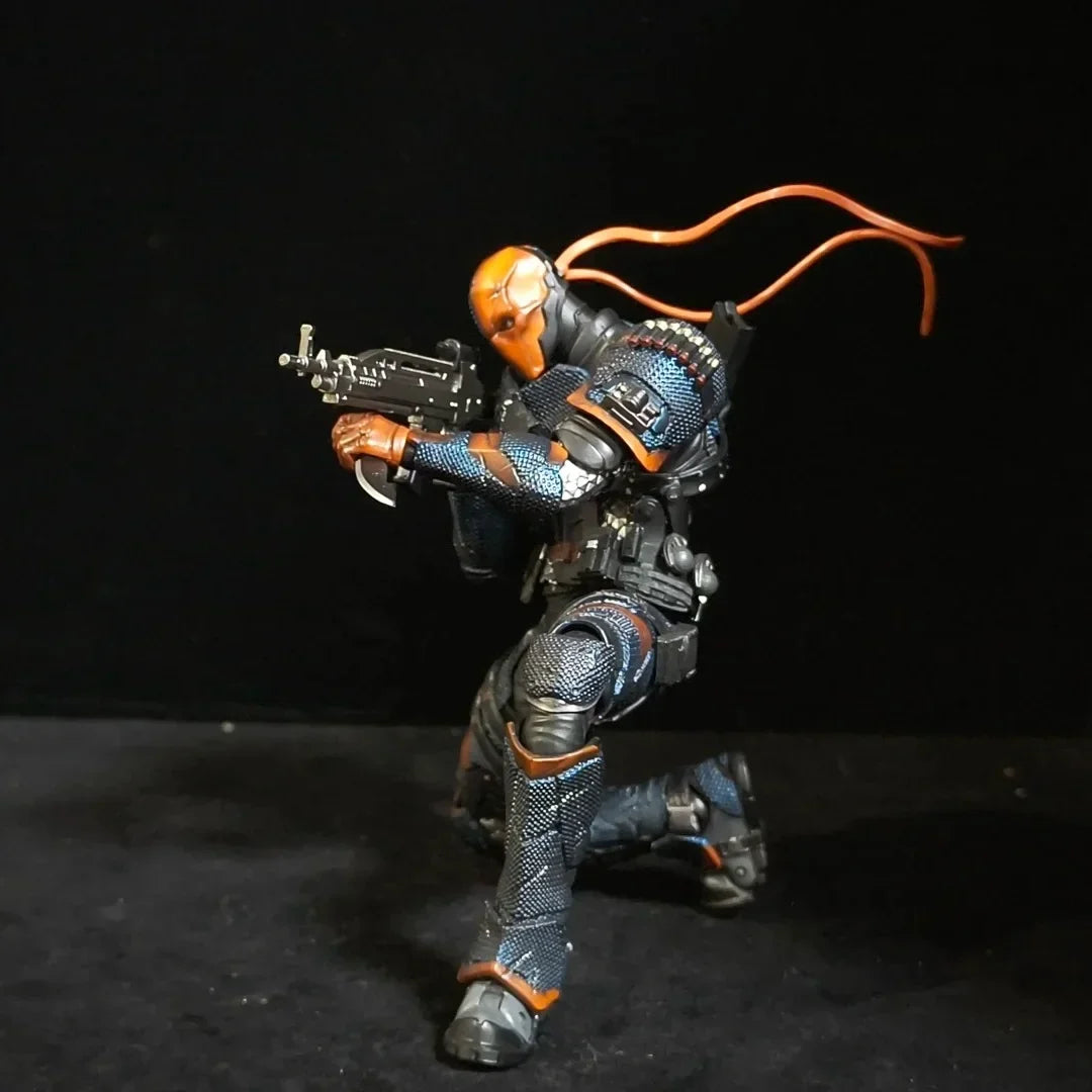 Deathstroke Arkham Knight 1/12 Scale Action Figure - High Articulation Collectible Toy Model DC002 by LPZZ Gift for Collectors