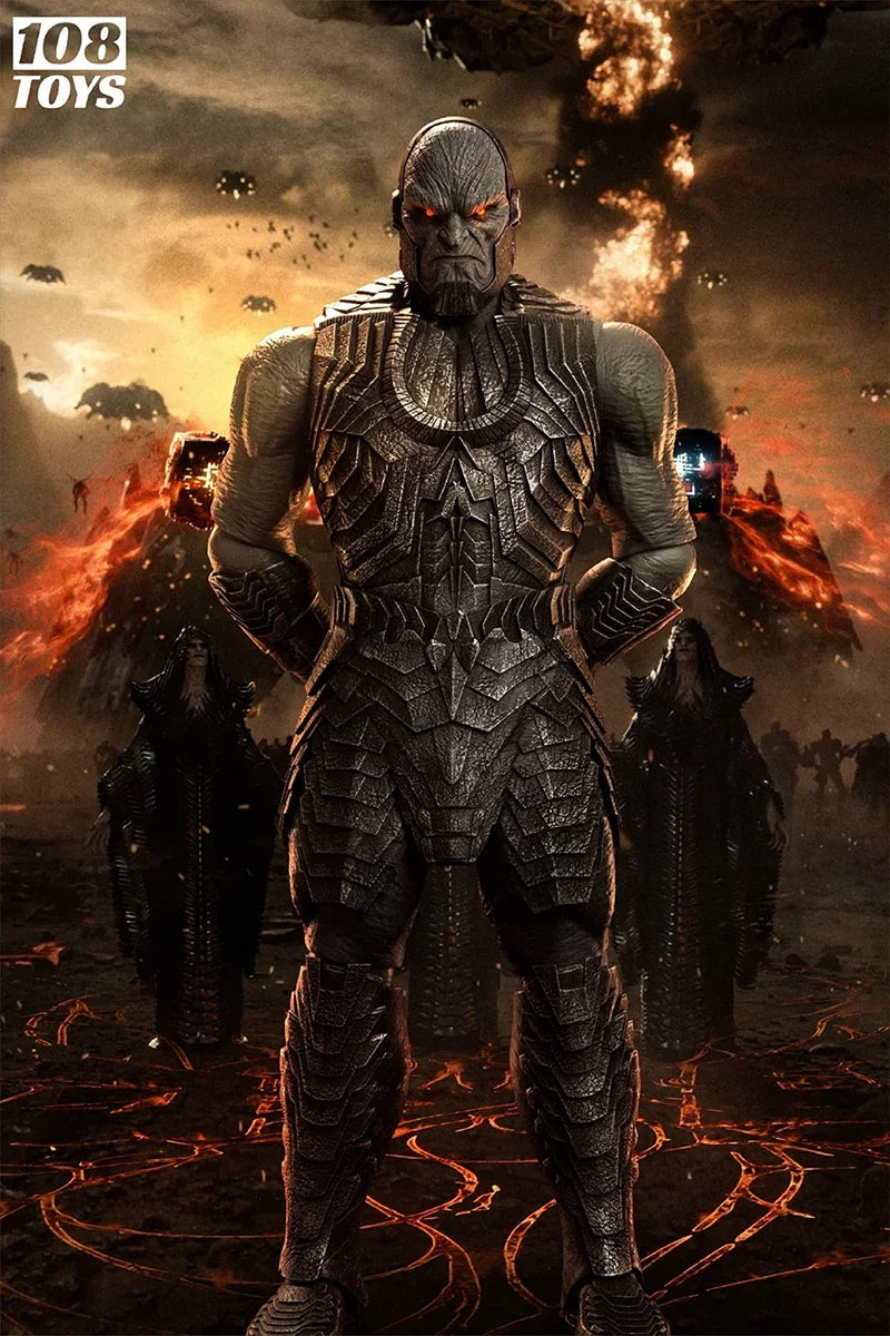 108toys 101001 1/6 Darkseid Uxas God of Death Action Figure Model Statue Level Doll 45CM Eyes with Purple Light Special Effects