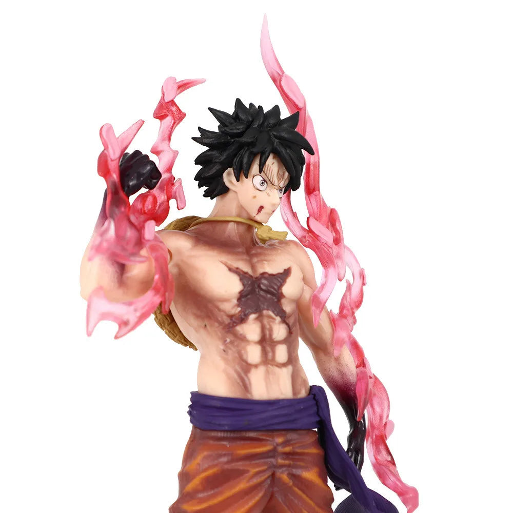 24cm One Piece Luffy Figures Monkey D. Luffy Flowing Cherry Action Figures PVC Anime Collection Model Doll Toy Kid Birthday Gift