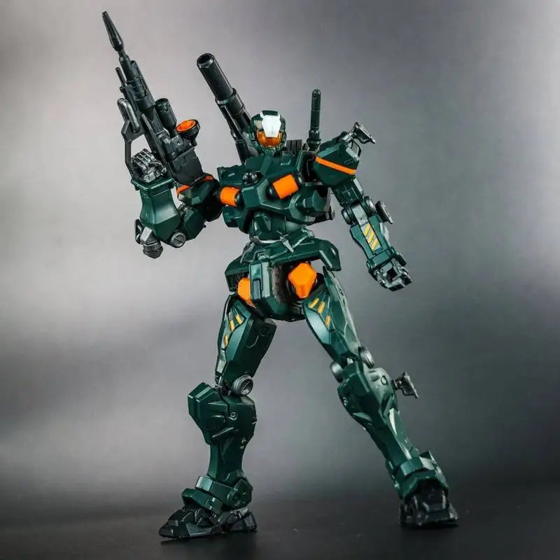 New HG 1/144 GQ Gquuuuuux Light Cannon Green Red KO Assembly Model Kit Mecha Figure Toys Gift Collectible Figurine