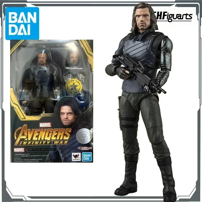 Bandai Original MODEL KIT SHF Movie Avengers 3 ROCKET RACCOON Action Figure Model Toys Gifts For boys Collectible Foam box sends