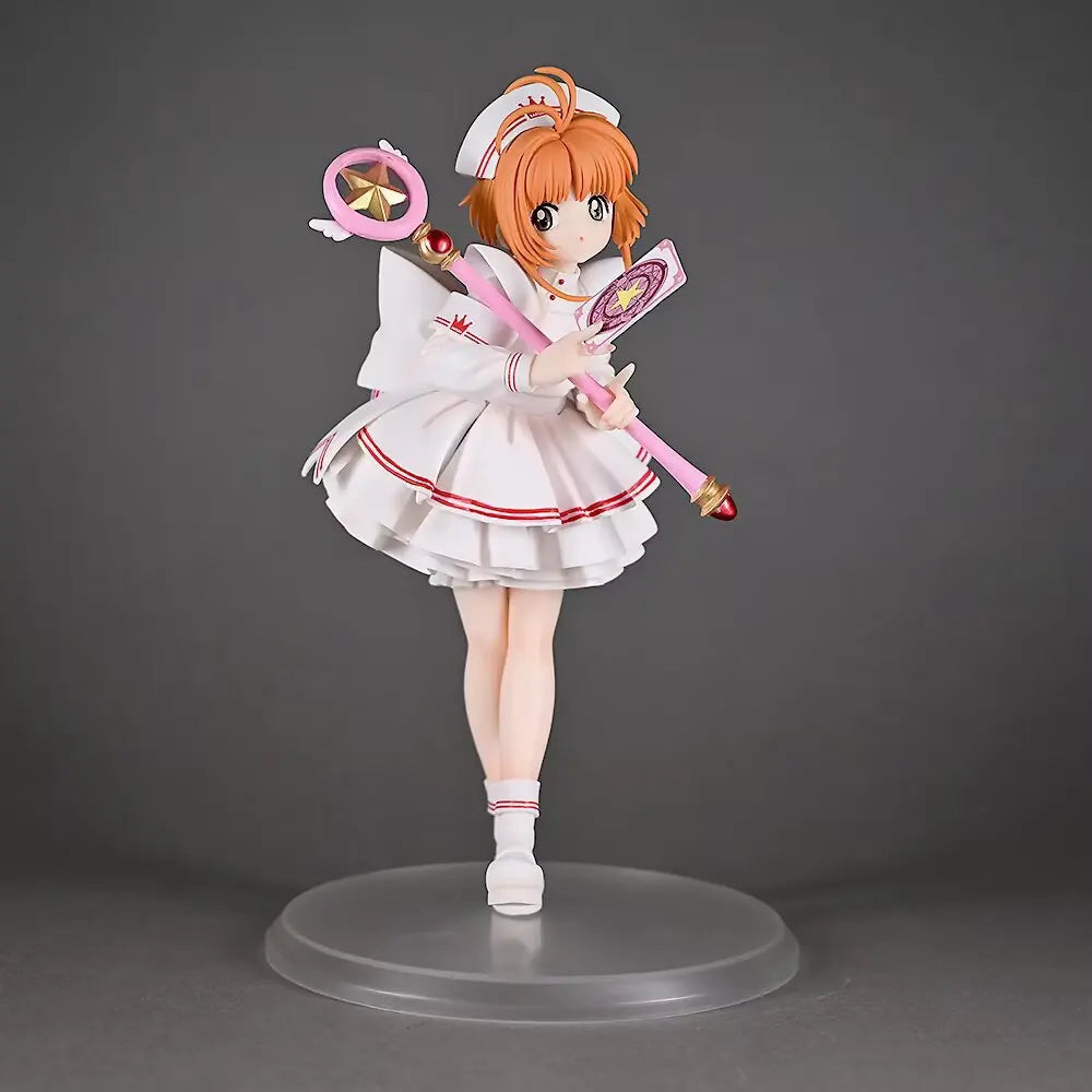 Kinomoto Sakura Figures 22cm Card captor Sakura Figure Pvc Anime Models Statue Collection Toy Desk Decoration Kids Birthday Gift