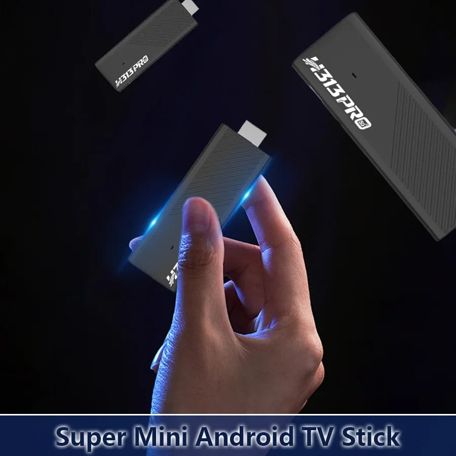 H96 MAX H313 Mini TV Stick Android 14 Smart Media Player 2GB 16GB WiFi 6 BT5.0 4K HD