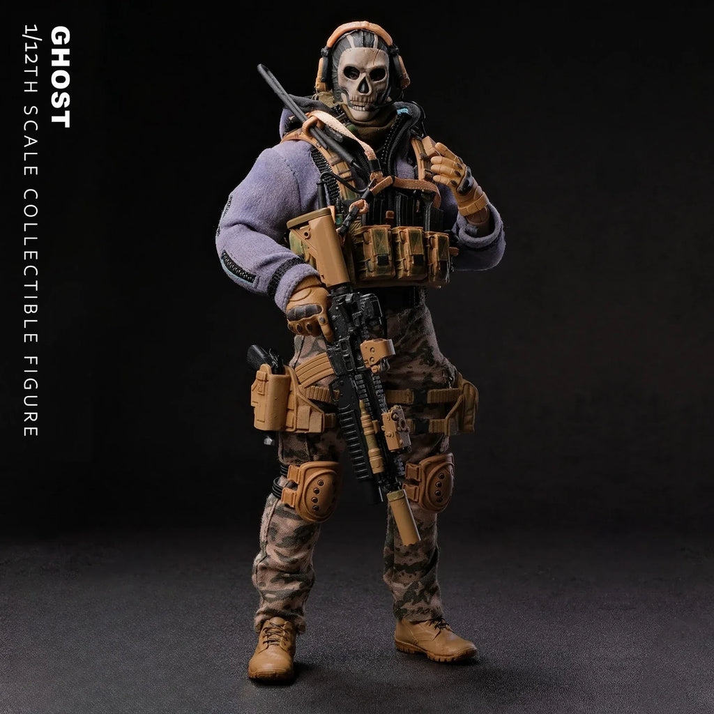 CY7 TOYS 1/12 Actionfigur Geisterkrieger Taktische Infanterie Anime Figur Gelenkbewegliches Modellspielzeug Dekorative Ornamente Geschenke