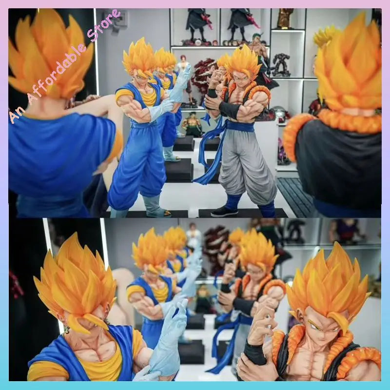 50cm Jt 2% Vegeta Action Figure Gogeta Dolls Gk Anime Figures Model Statue Dragon Ball Ornament Children Toys Birthday Gift