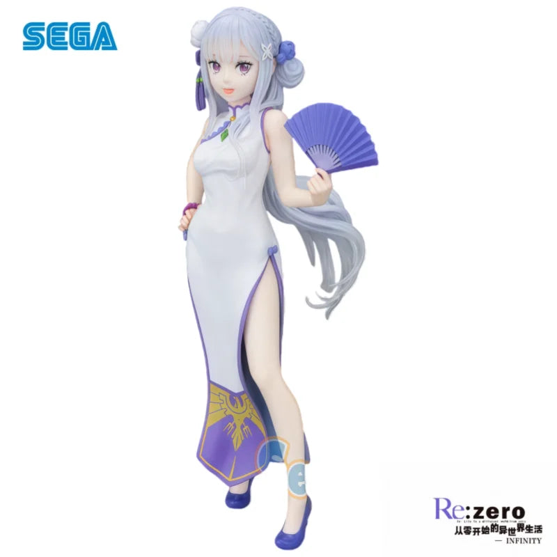 In Stock Sega Original Re Zero - Starting Life In Another World Emilia Action Figure Model Doll Brand New Boxed Model Garage