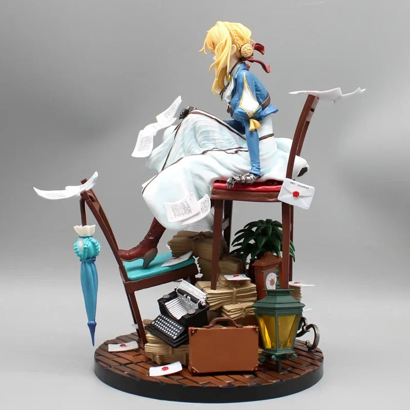 28cm Anime Violet Evergarden Action Figures Gk Acrylic Figurine Model Collection Peripheral Creative Toys Decoration Doll Gifts
