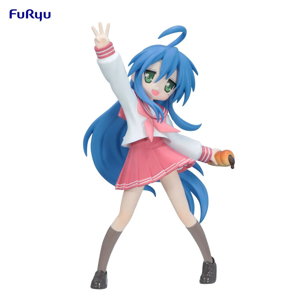 Original FuRyu Lucky Star Izumi Konata Trio-Try-iT Figure Action Figure Toys PVC Model Collection Anime Figurine Doll Gift