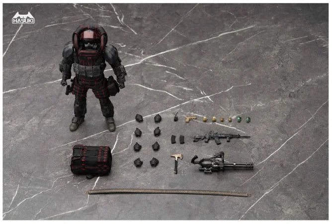 ã€In Stockã€‘Original HASUKI SALVO Series SA-02 Black Ops Limited Edition 1/12 Action Figure Toy Model Collection