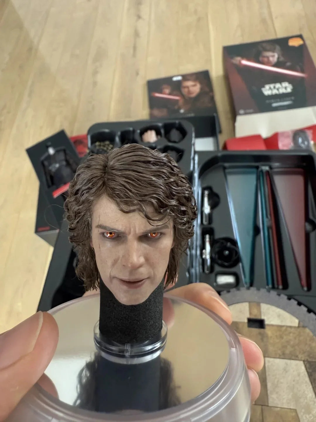 1/6 Hot Toys Enchanted Anakin DX47AE Action Figures Hottoys Star Wars Ht Skywalker Sith Apprentice DX47AE Transplant Toys Gift