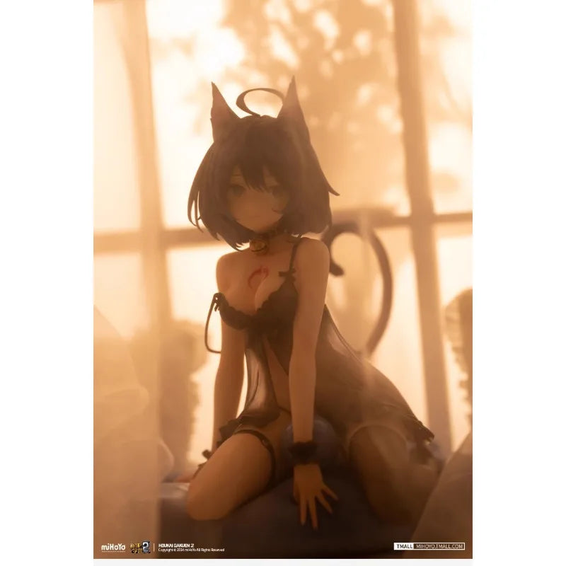 In Stock AniGame Xier Swaying Cat Tail Figure Bengfai Academy 2 Figures Actual Doll Collection Gifts