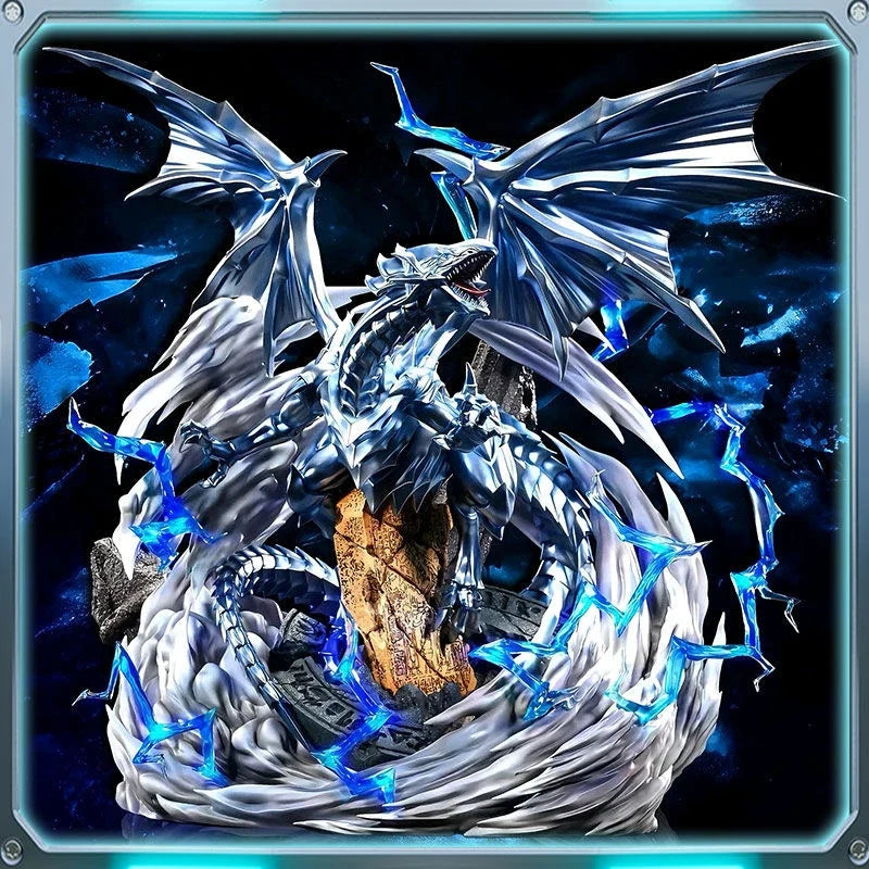 MegaHouse Yu-Gi-Oh! Blue-Eyes White Dragon Anime Themed Collectible Figure Scene Model Gift for Tabletop Gng
