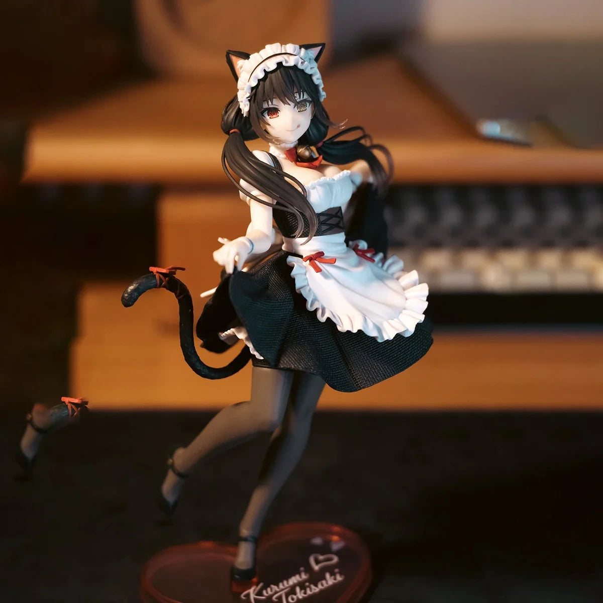 Original in Stock Taito Date A Live V Tokisaki Kurumi Coreful Figure Nekomimi Maid Ver Anime Figure Action Figure Model Toys