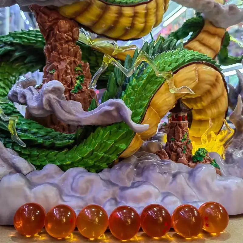 50cm Anime Dragon Ball Z Shenron Figure with Goku Figurine PVC Action Figures Shenlong DBZ Collection Desktop Display Gift Toy