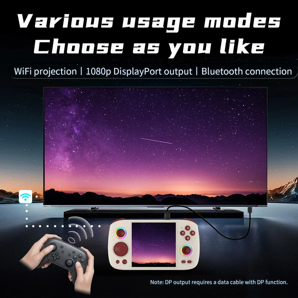 ANBERNIC RG Cube Handheld Game Console 3.95'' IPS Touch Screen Android13 RGB Lighting Effect RGCUBE Streaming Retro Video Player