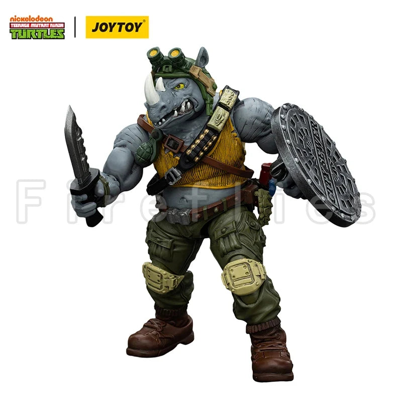 1/18 JOYTOY Action Figure Turtles Beebop Rocksteady Anime Model Toy