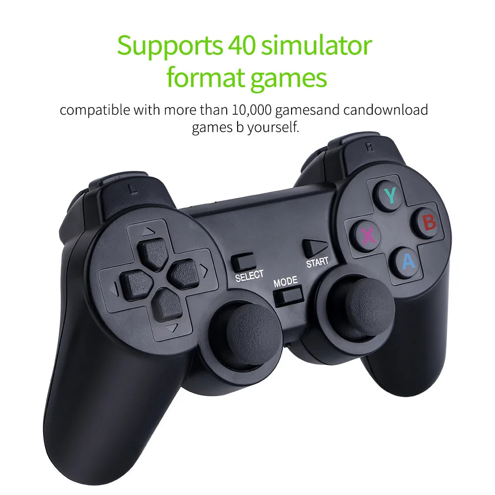 M8 Classic Game Stick Lite - 4K HDMI Plug & Play w/ 64GB Storage & Twin Wireless Controllers for Retro Gaming