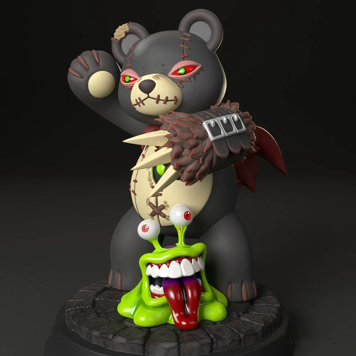 Model Customization 15cm  Waru Monzaemon  and  Numemon Model Toys Digimon Adventure Gk Customize 3D printing model