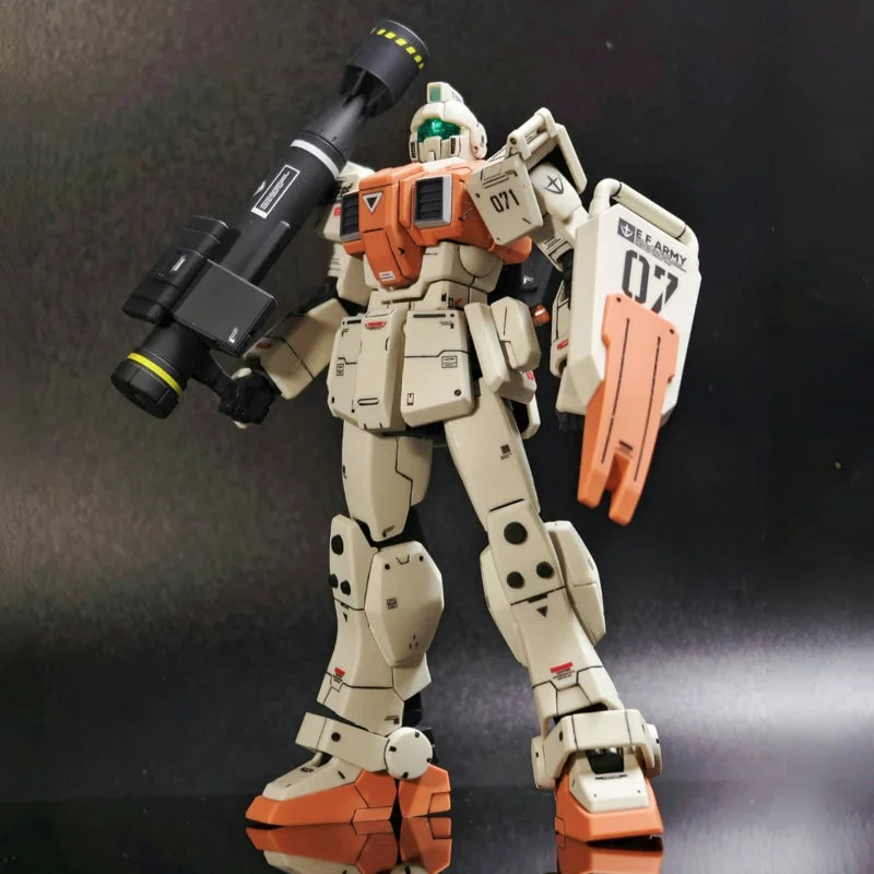HG 1/144 KK Modell RGM-79G GM Ground Type Roboter Bausatz Actionfigur Sammelplastikmodell Spielzeug Geschenke für Fans