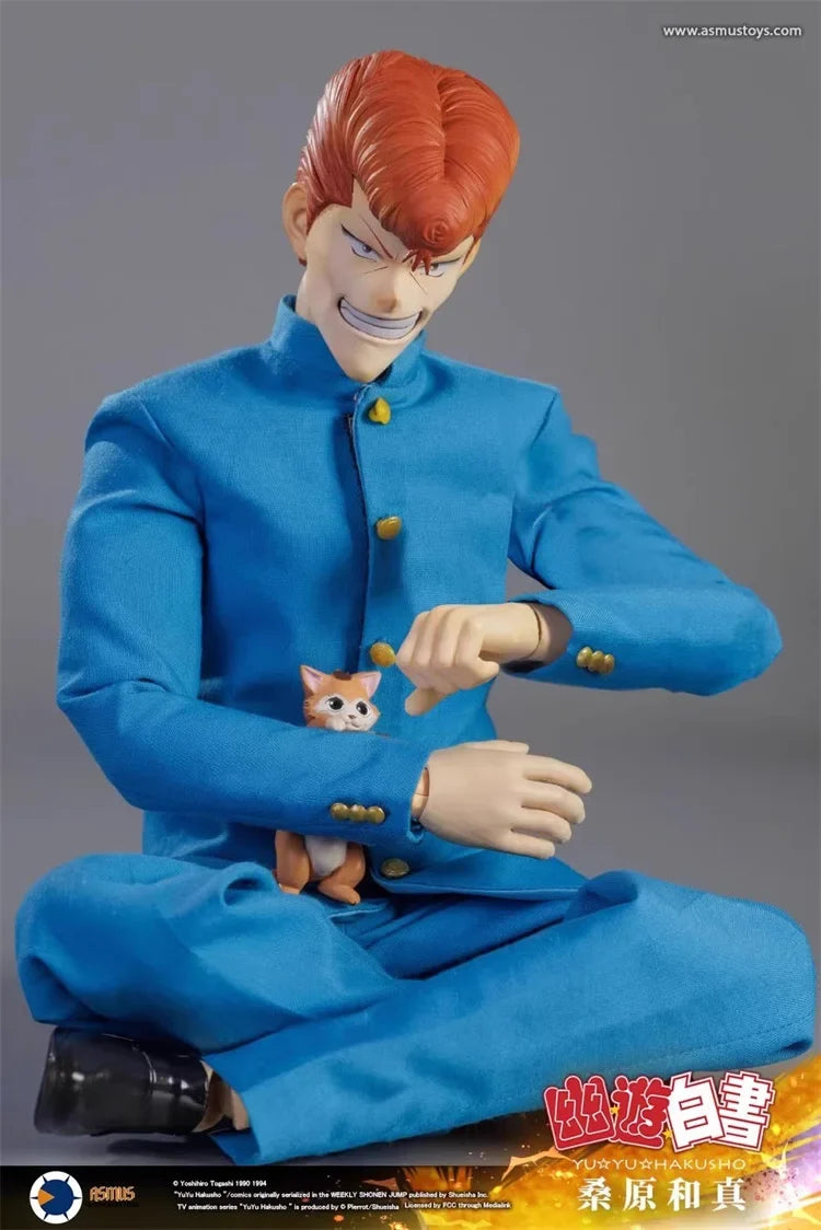 Original ASMUS TOYS YUYU004 1/6 Male Classic Anime Character Yuyu Hakusho Kazuma Kuwabara Full Set 12in Action Figure Toys ﻿