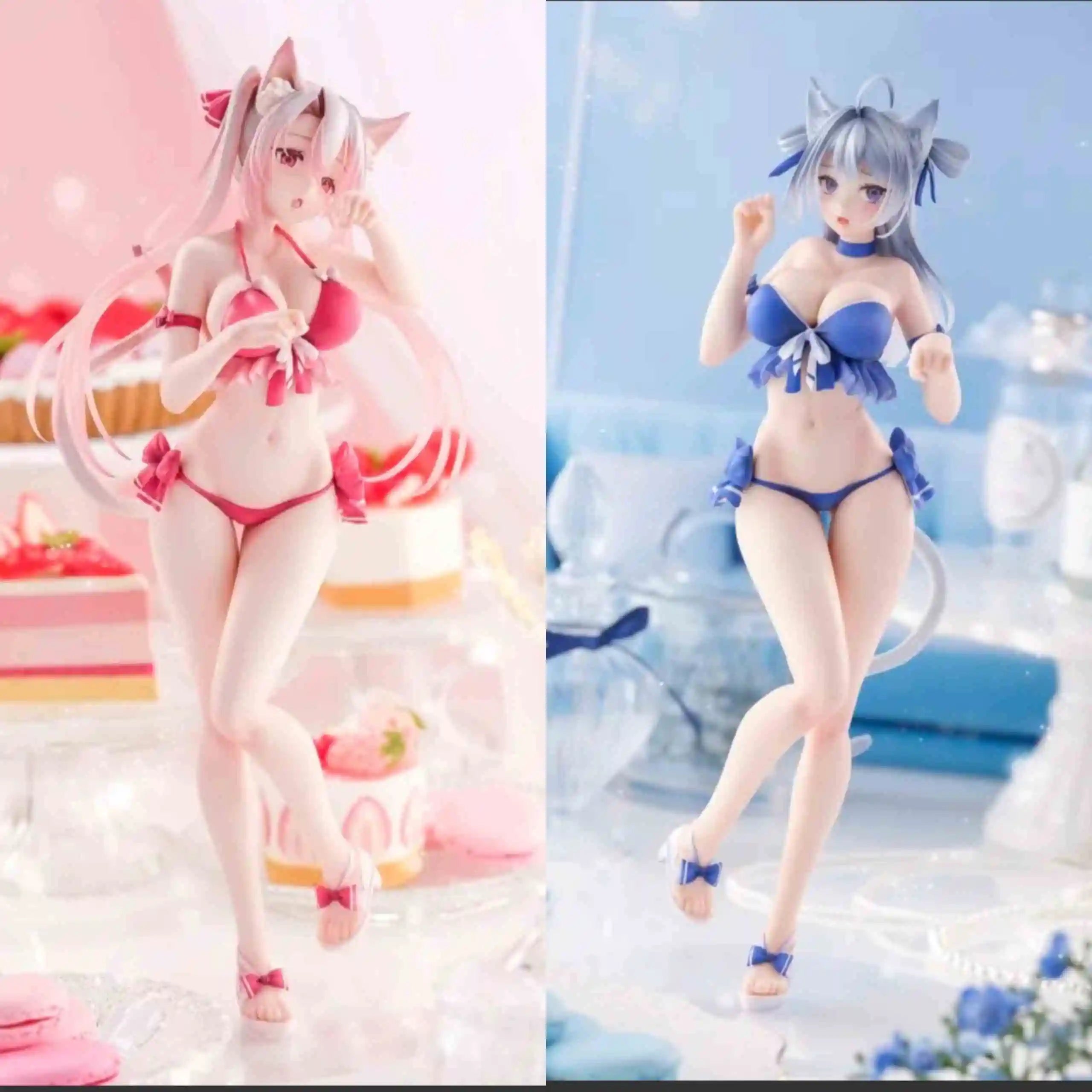 Bearpanda Bunny Girl Asanagi Rin Xiya Temperature Paint 3d Crystal Eye Kawaii Garage Kit Creative Scene Model Classic Anime Toys