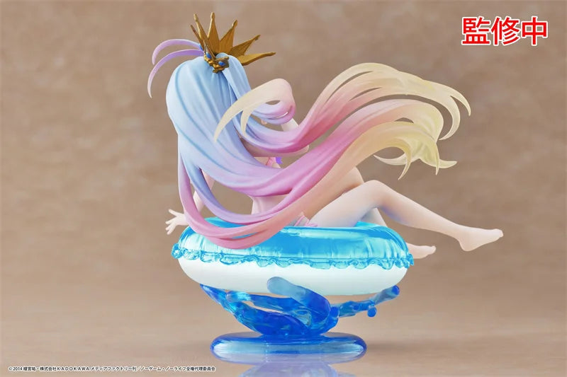 In Stock Original TAITO AFG NO GAME NO LIFE Shiro Swimming circle swimsuit styling PVC Anime Figure Action Figures Model Toys
