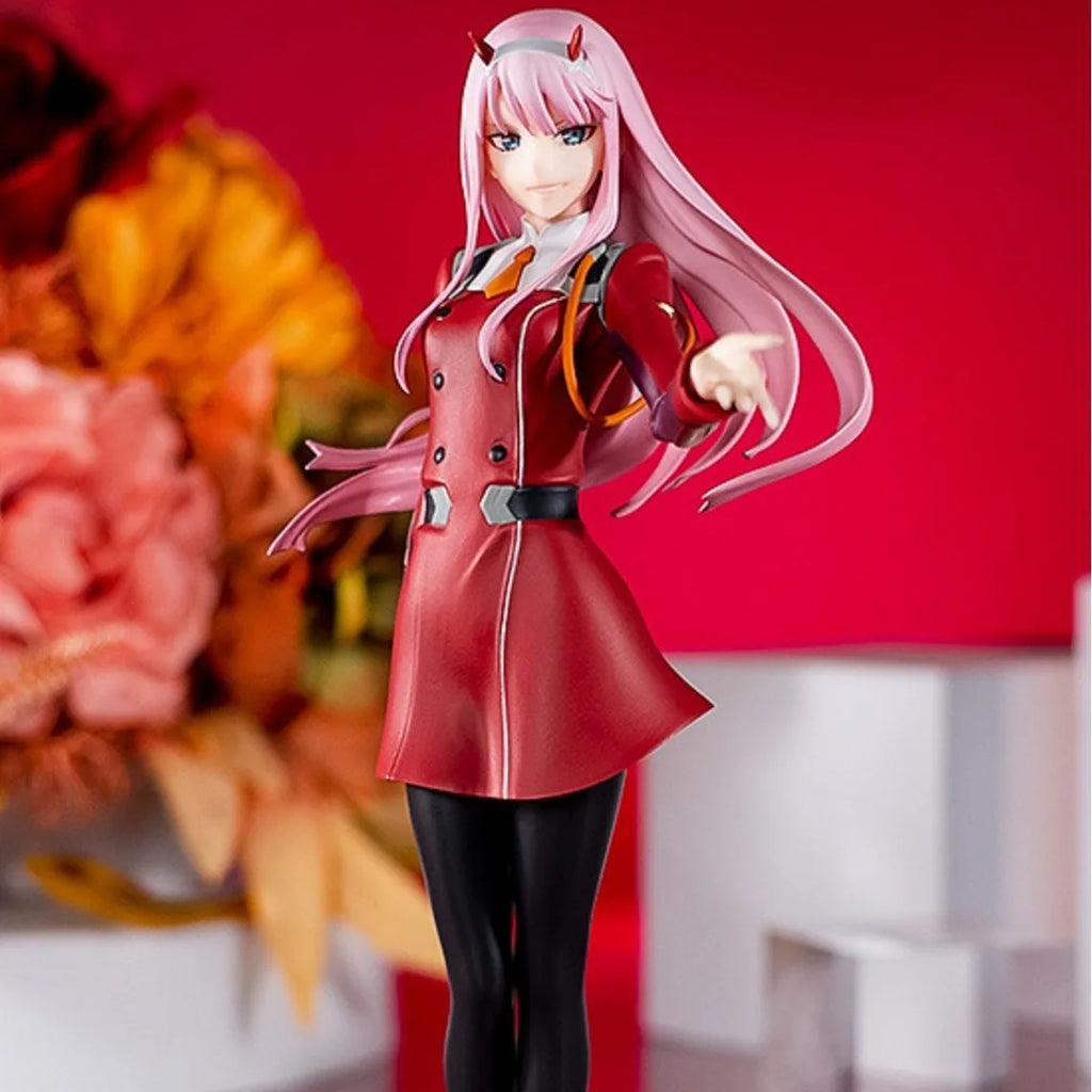 17.5cm New Anime DARLING in the FRANXX Zero Two kawaii Figures Q Version Pvc Toy Model Dolls Toys