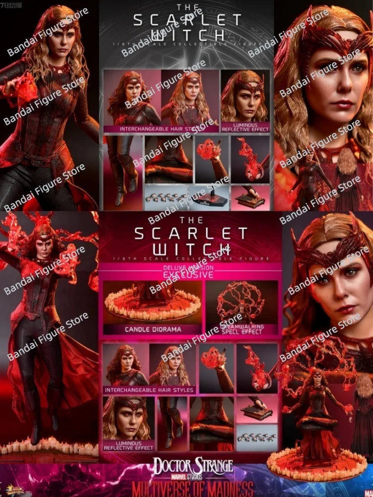 HOTTOYS HT MMS652 MMS653 Collection 1/6 The Scarlet Witch Action Figure Doctor Strange 2 Movie Delicate 12" Full Set Soldier