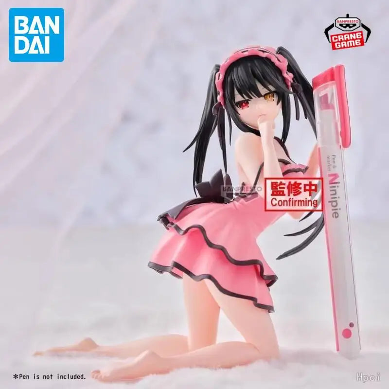 Original Genuine Banpresto DATE A LIVE 13cm Tokisaki Kurumi Figures PVC Model Doll Collection Figurine Model Toys Birthday Gift
