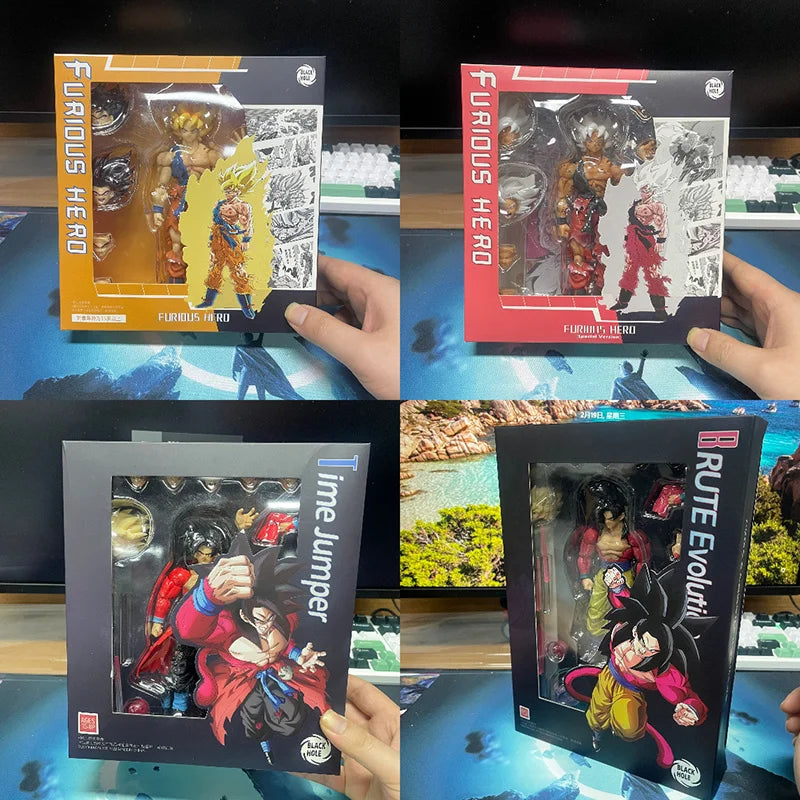 Black Hole Shf Gt Super Saiyan Goku Demoniacalfitaction Figures Dragon Ball Model Dolls Statue Desktop Ornament Boys Toys Gifts