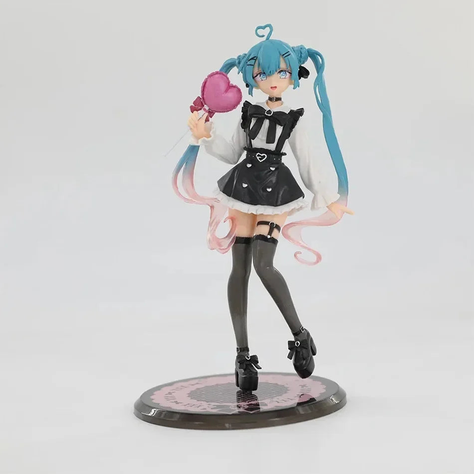 Cute girl Hatsune Miku anime character fashionable suitable for desktop decoration ornaments doll Christmas gift PVC collectible