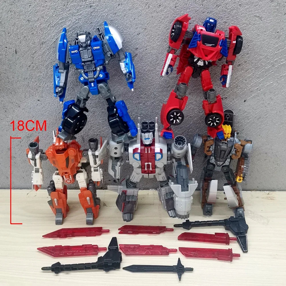 Computron Combiners Transformation Toys 5IN1 Scattershot Nosecone Strafe Afterburner Action Figure Deformed Robot Anime Model