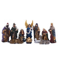 Christmas Nativity Scene Set - Resin Manger Figurines, Holiday Gift Box for Home/Church Decor