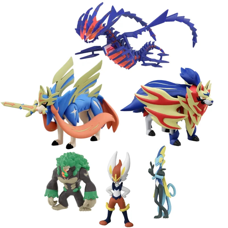 Original TOMY Pokémon Figuren Schwert und Schild Sammlung Gortrom Endynalos Zacian Zamazenta Endynalos Anime Pokémon Spielzeug Kindergeschenke