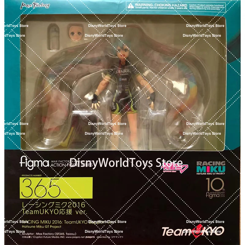 100% Original Figma 365 Racing Miku 2016 TeamUKYO Support ver. In Stock Anime Action Collection Figures Model Toys