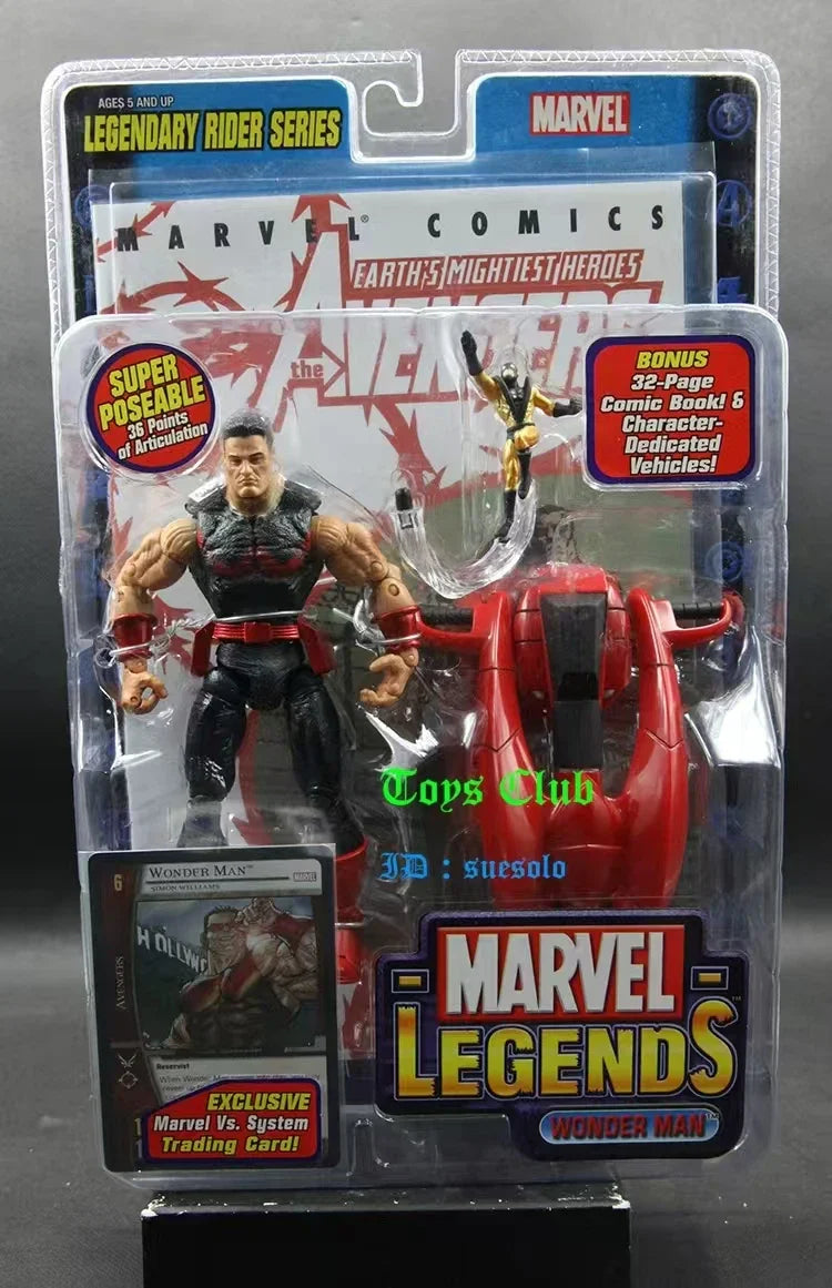 Original MARVEL Legends LEGENDÄRE RIDER-SERIE WONDER MAN Anime-Figuren-Sammlung Modell-Spielzeug