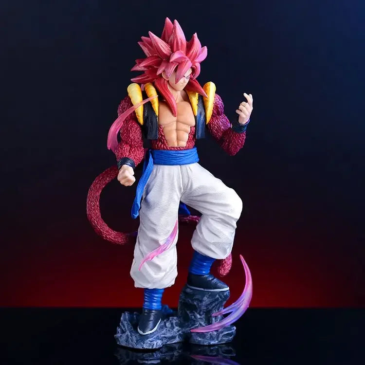 Dragon Ball Gogeta Super Saiyan 4 Action Figure 25cm Son Goku With Vegeta Combined Figurine Pvc Model Dolls Toys Gifts