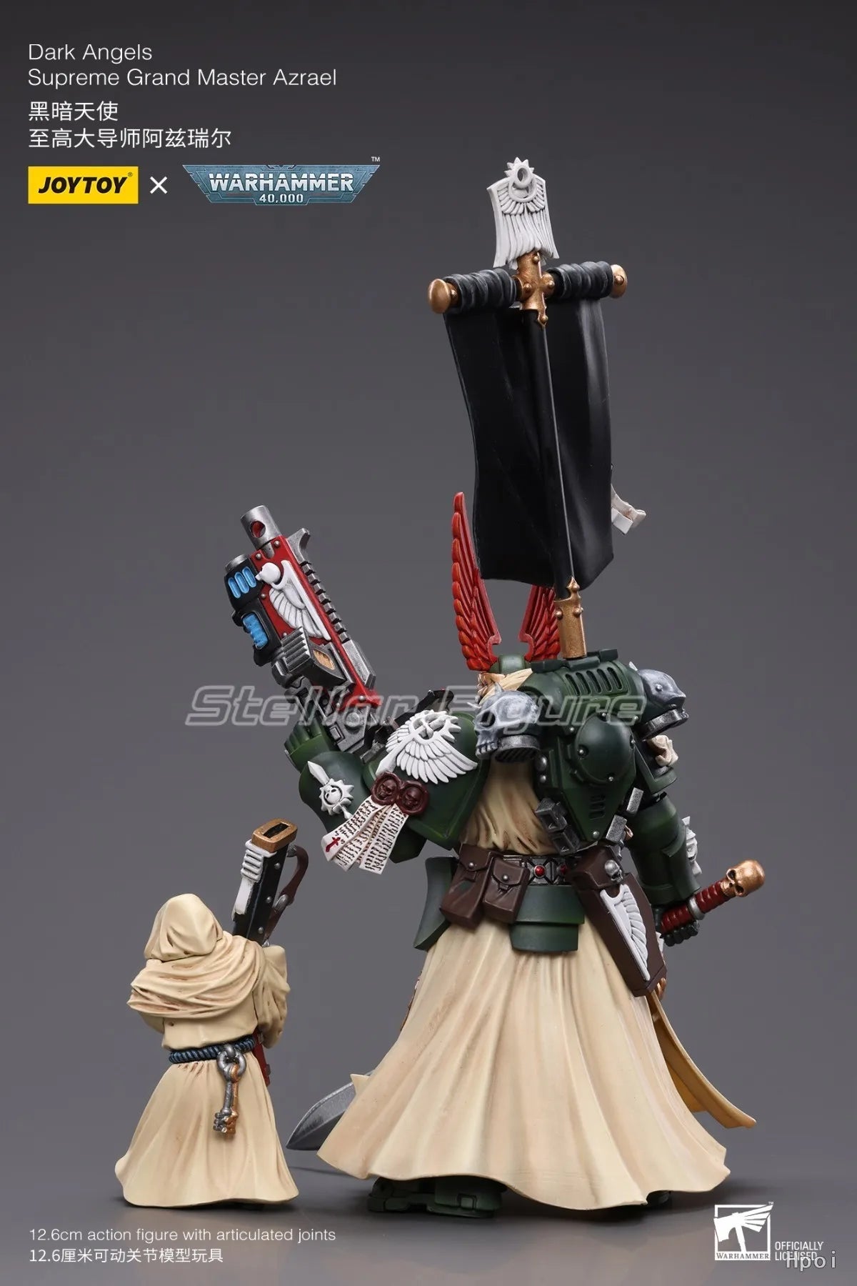 【SF】JOYTOY Warhammer 40K 1/18 Action Figure Dark AngelsSupreme Grand Master Azrael Model Toys Gifts Collection Ornaments