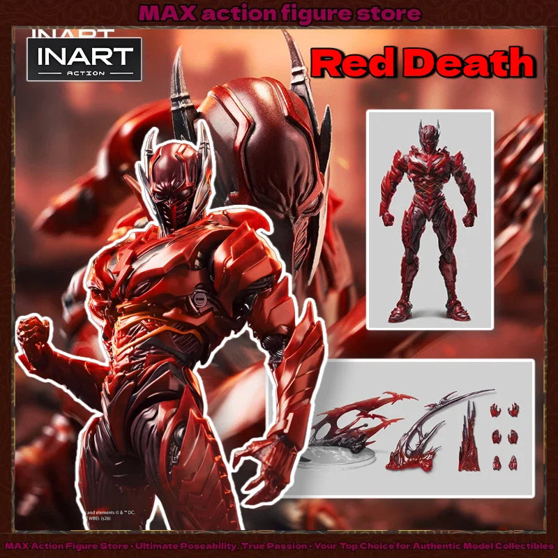 【Vorverkauf】 INART 1/12 Red Death Batman Actionfigur mit FX-Base - Dark Nights: Metal Series Comics Sammlerstück