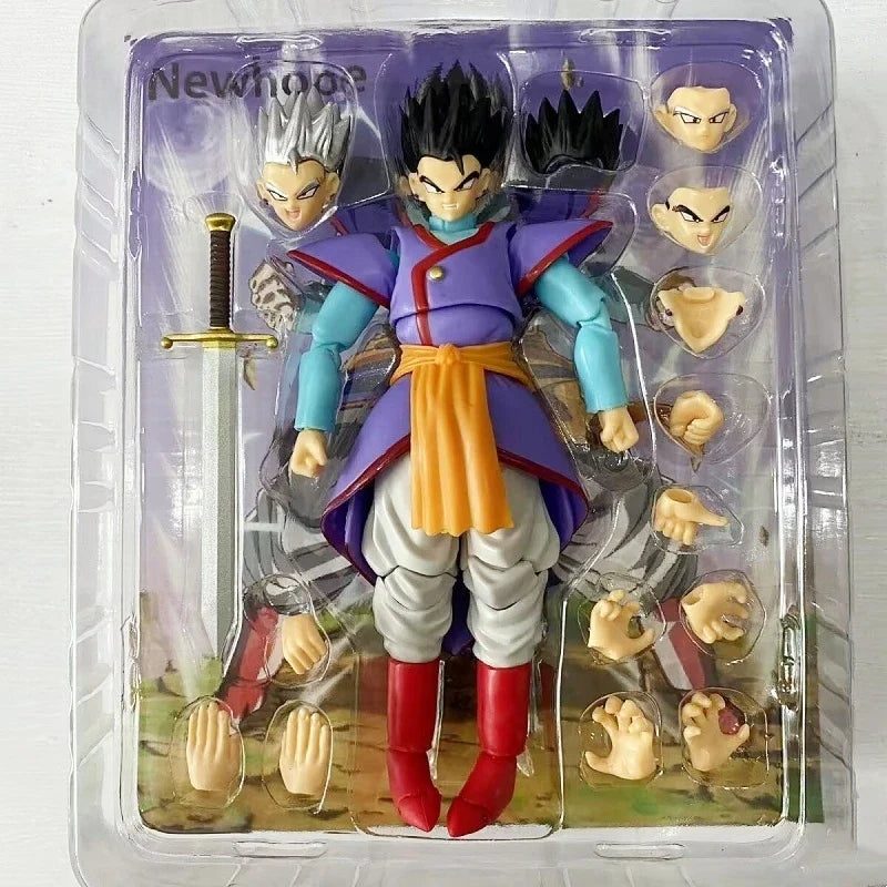 15cm Dragon Ball Anime Figures Kaioshin Son Gohan Action Figure Supreme Kai God Of Creation Shf Pvc Model Desktop Decoration
