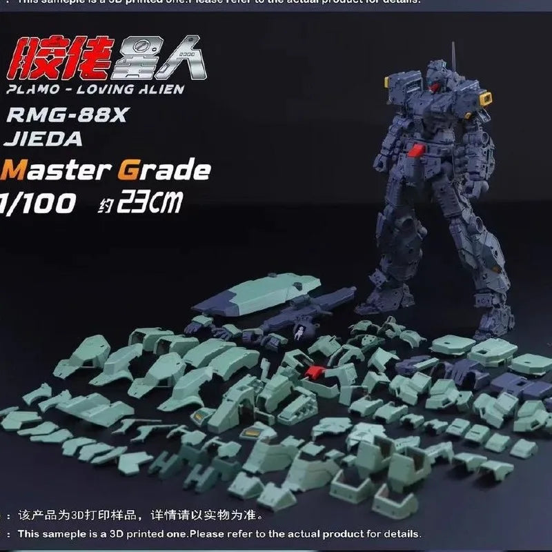 New Plamo Loving Alien Mg 1/100 Jieda Jeda Rgm-88x Assembly Model Kit Action Figure Robot Plastic Model Kits Collectible Toys
