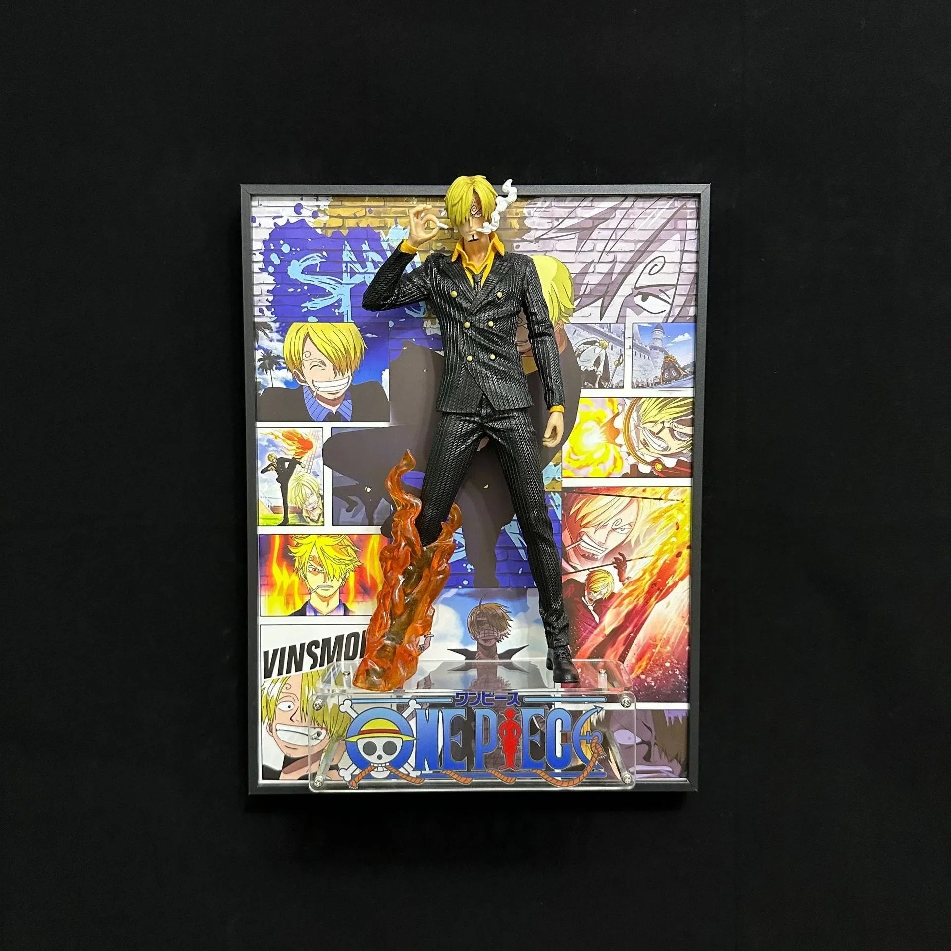 One Pieces Poster 3D Edward Newgate Anime Figure Art Poster Painting Wall Art Retro Posters Decorative Paintings For Home Gifts