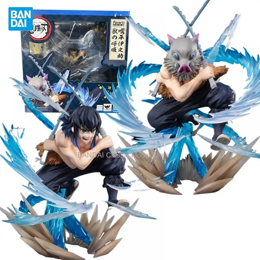 Bandai Genuine Hashibira Inosuke Beast Breathing Figuarts ZERO Demon Slayer SuperRobot Wars Anime Peripheral Doll for Collectors