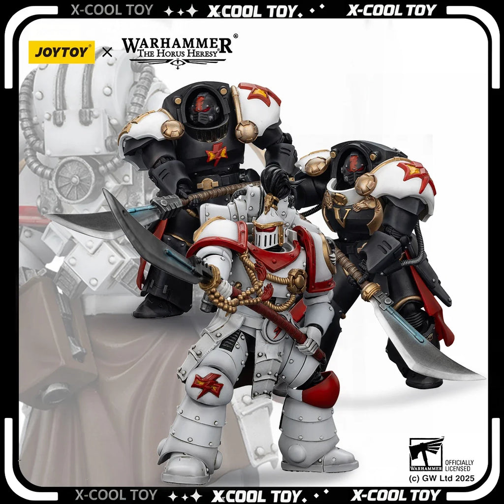 JOYTOY Warhammer 30K White Scars Action Figure 1/18 Legion Praetor Ebon Keshig Terminator Articulated Action Figurine Model Toys