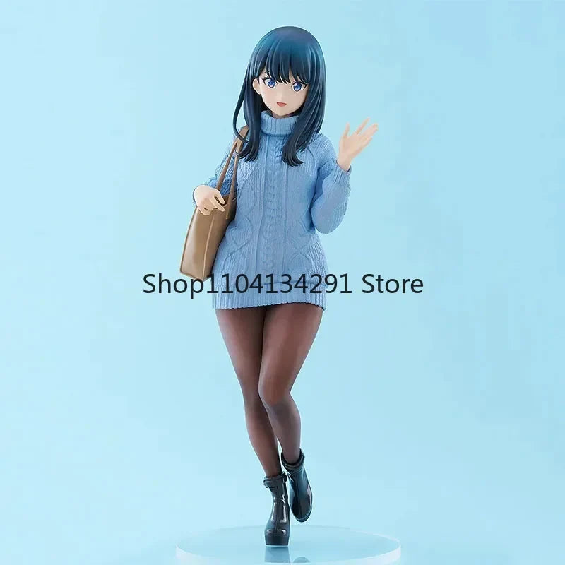 Genuine Original GSC POP UP PARADE SSSS.GRIDMAN Takarada Rikka Date Style Ver. L size Anime Figure Model Doll Ornament Toy Gifts